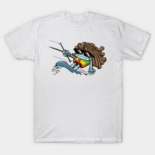 Robo Rasta Kiteboarder T-Shirt